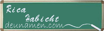 Rica Habicht Visitenkarte